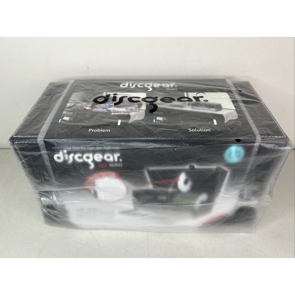 BRAND NEW Discgear 100 Auto CD / DVD Disc Storage Retrieval System Faux Leather - Picture 2 of 8